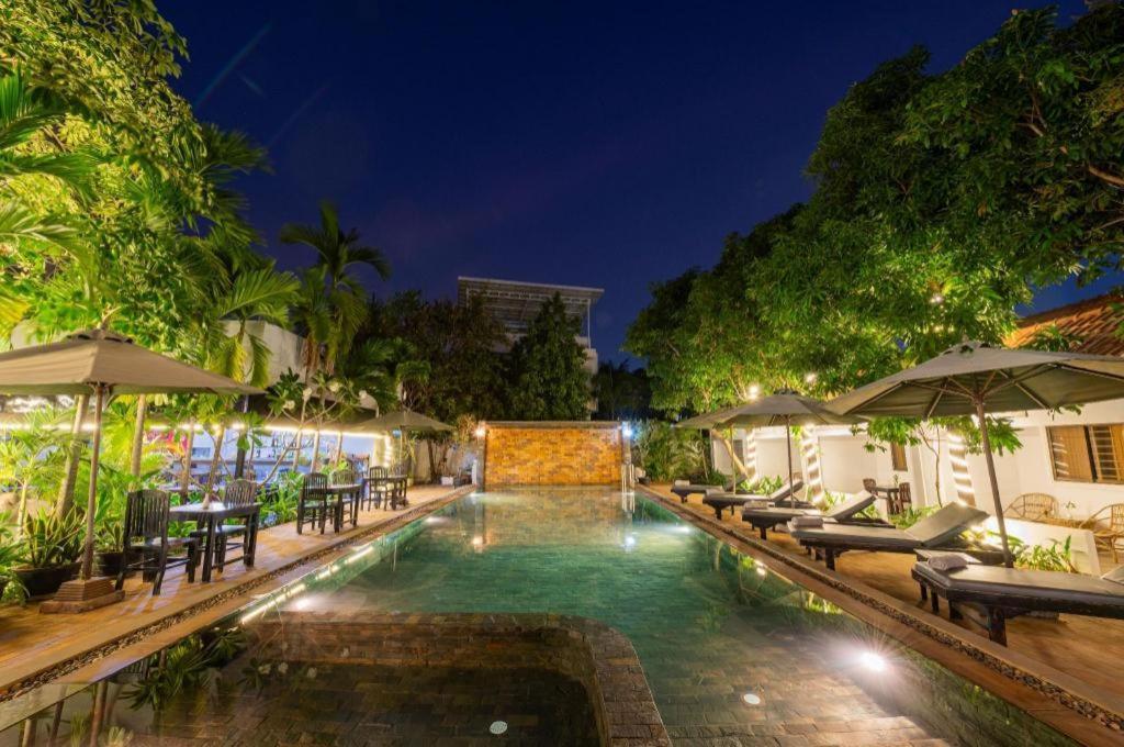 Damnak Soksan Hotel Sziemreap Kültér fotó