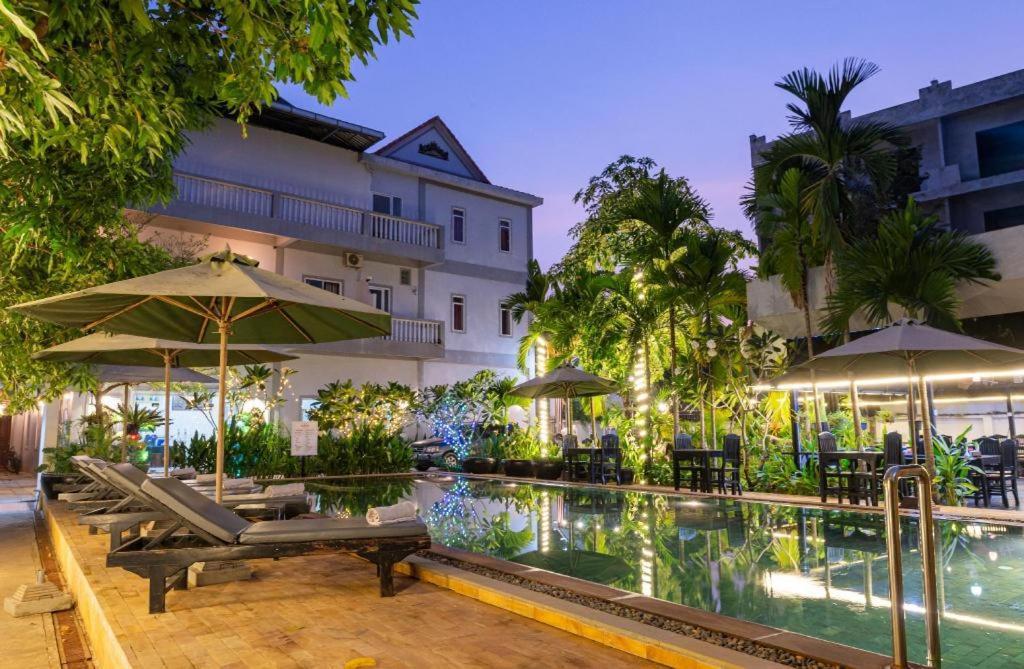 Damnak Soksan Hotel Sziemreap Kültér fotó
